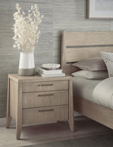 Sumire Ginger Three Drawer Ash Wood Nightstand - Ornate Home