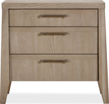 Sumire Ginger Three Drawer Ash Wood Nightstand - Ornate Home