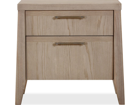 Sumire Ginger Two Drawer Ash Wood Nightstand - Ornate Home