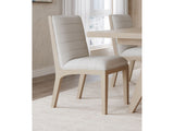 Sumire Ginger and Natural Linen Solid Wood Dining Chair (Set of 2) - Ornate Home