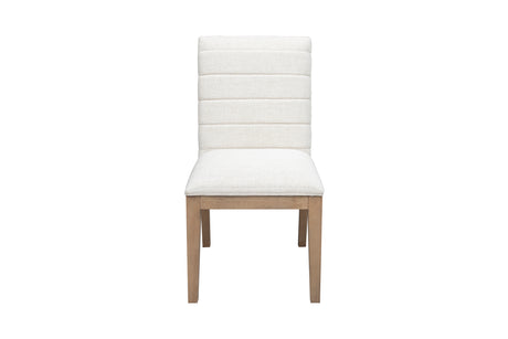 Sumire Ginger and Natural Linen Solid Wood Dining Chair (Set of 2) - Ornate Home