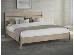 Sumire Queen Slatted Ash Wood California King Platform Bed in Ginger - Ornate Home