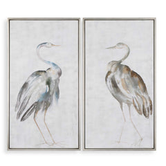 Summer Birds Multicolor Framed Art (Set of 2) - Ornate Home