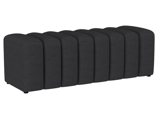 Summer Charcoal Accent Bench - Ornate Home