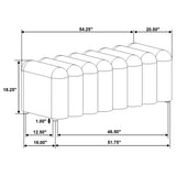 Summer Charcoal Accent Bench - Ornate Home