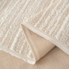 Summer Cooling Ice Silk Sofa Cover, Textured Stripe Soft Breathable Couch Throw Cover - Ornate Home