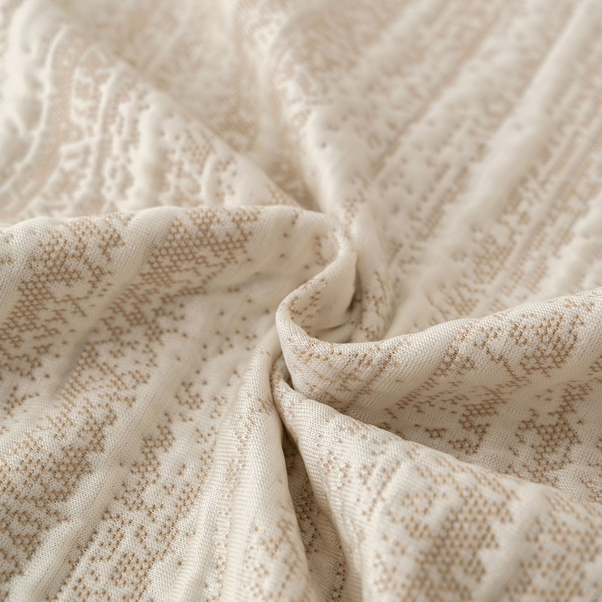 Summer Cooling Ice Silk Sofa Cover, Textured Stripe Soft Breathable Couch Throw Cover - Ornate Home