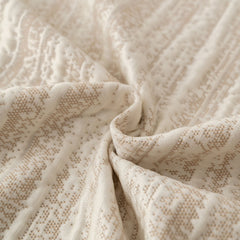 Summer Cooling Ice Silk Sofa Cover, Textured Stripe Soft Breathable Couch Throw Cover - Ornate Home