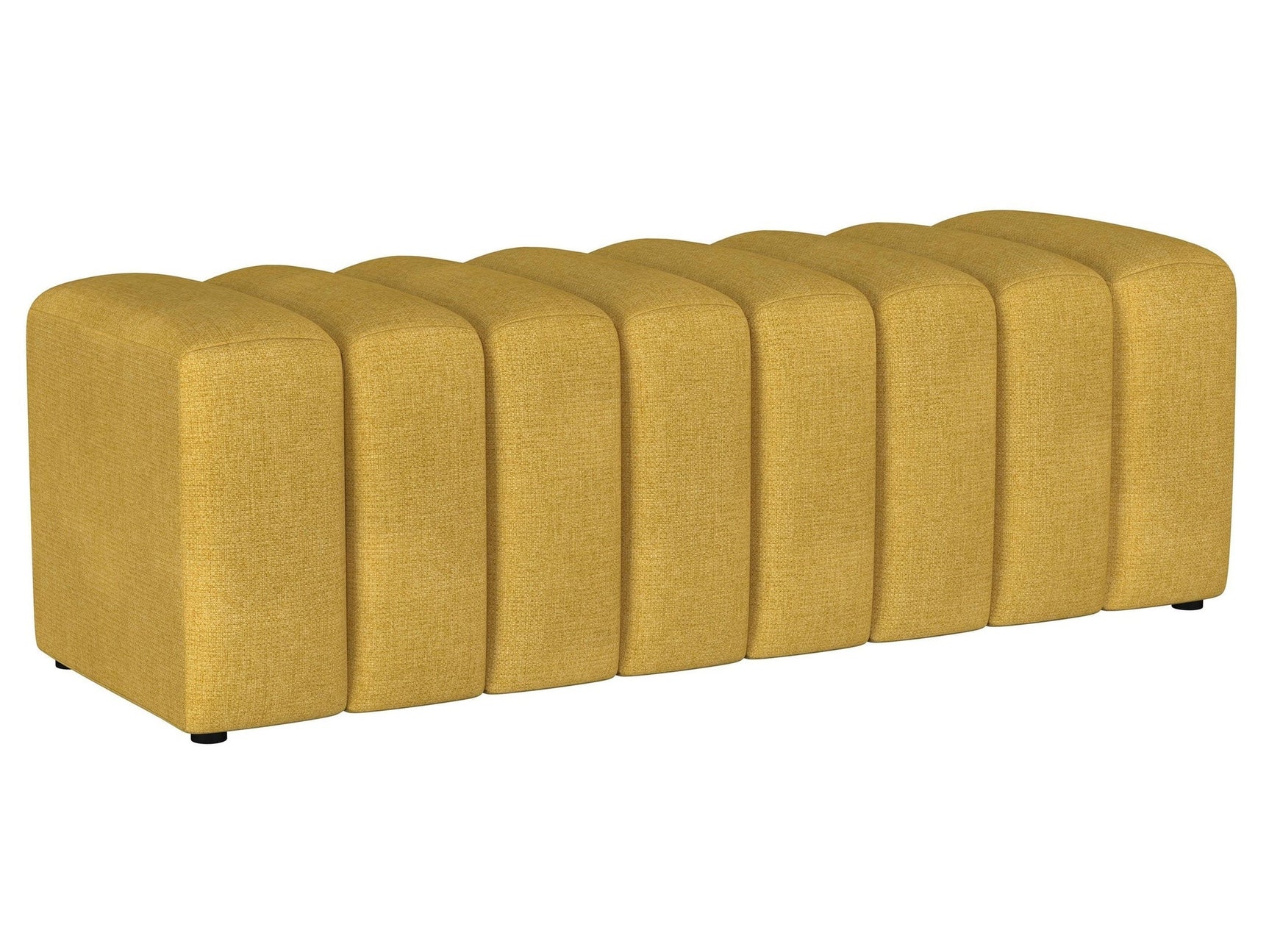 Summer Mustard Yellow Accent Bench - Ornate Home