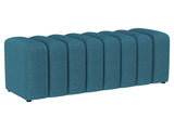 Summer Peacock Blue Accent Bench - Ornate Home
