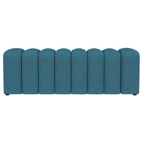 Summer Peacock Blue Accent Bench - Ornate Home