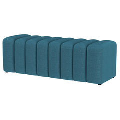 Summer Peacock Blue Accent Bench - Ornate Home