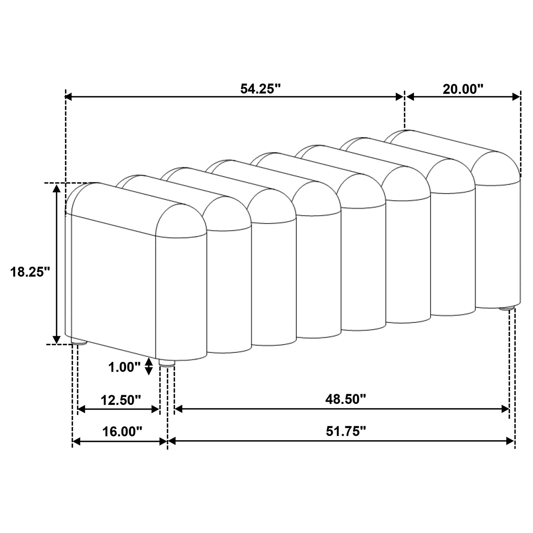 Summer Peacock Blue Accent Bench - Ornate Home