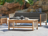 Summer Rectangular Teak Outdoor Coffee Table - Ornate Home