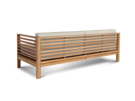 Summer Teak Canvas Outdoor Sofa with Sunbrella® Cushion - Ornate Home