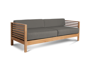 Summer Teak Charcoal Outdoor Sofa with Sunbrella® Cushion - Ornate Home