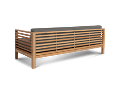 Summer Teak Charcoal Outdoor Sofa with Sunbrella® Cushion - Ornate Home