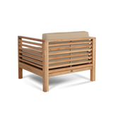 Summer Teak Fawn Outdoor Club Chair with Sunbrella® Cushion - Ornate Home