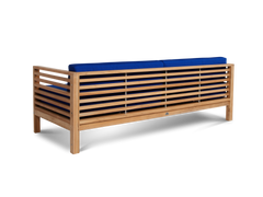 Summer Teak True Blue Outdoor Sofa with Sunbrella® Cushion - Ornate Home