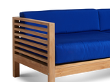 Summer Teak True Blue Outdoor Sofa with Sunbrella® Cushion - Ornate Home