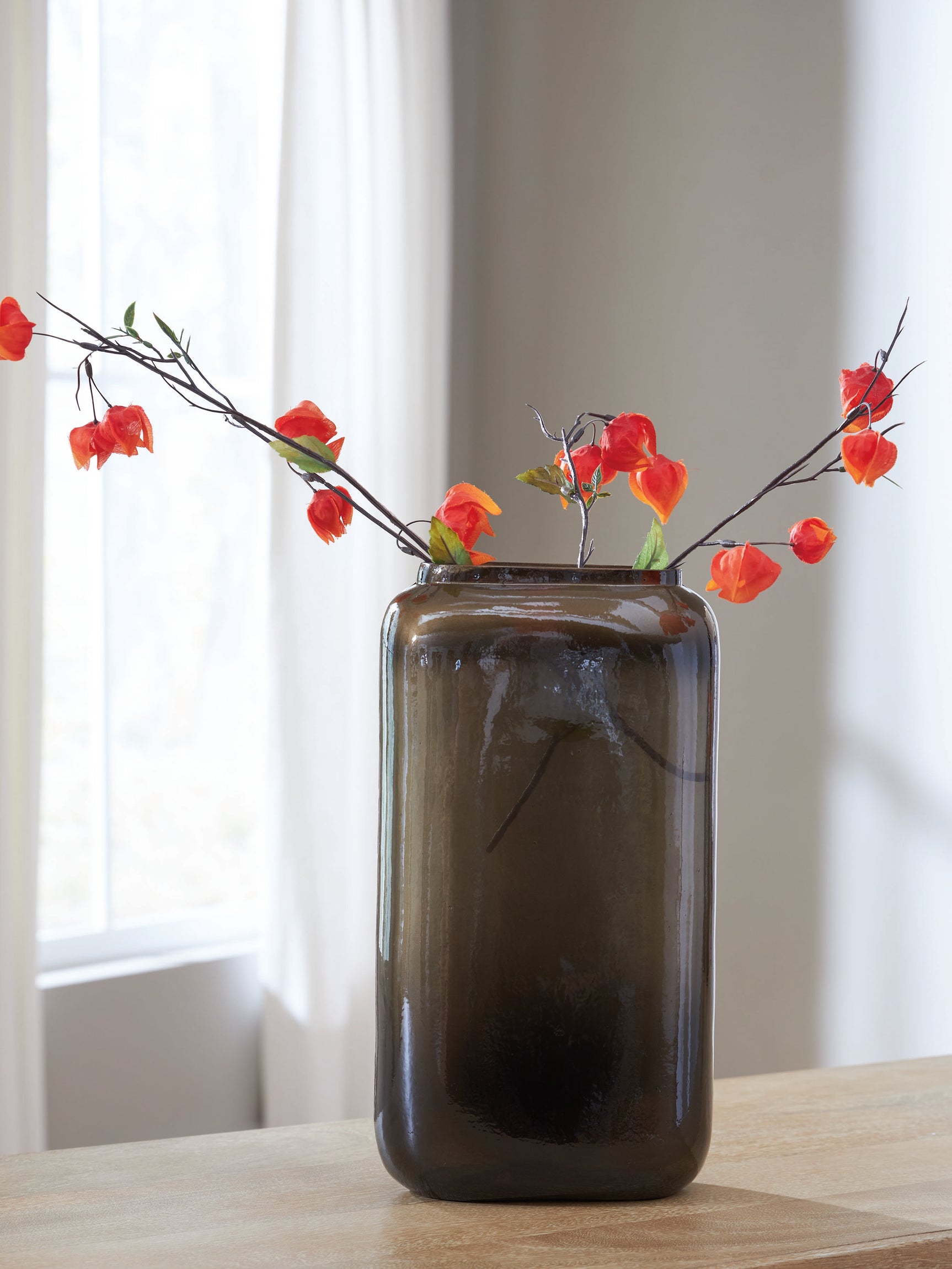 Sumner Gray/Gold Vase (14''H) - Ornate Home