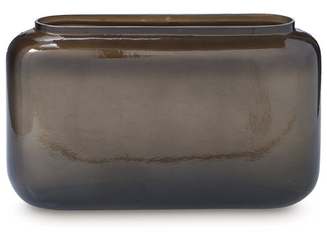 Sumner Gray/Gold Vase (8''H) - Ornate Home