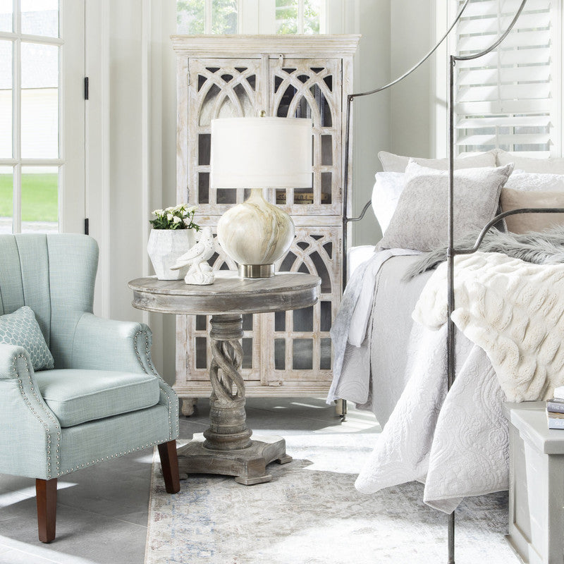 Sumner Grey/Blush Table Lamp - Ornate Home