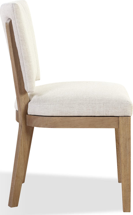 Sumner Natural Channel Back Upholstered Dining Chair - Ornate Home