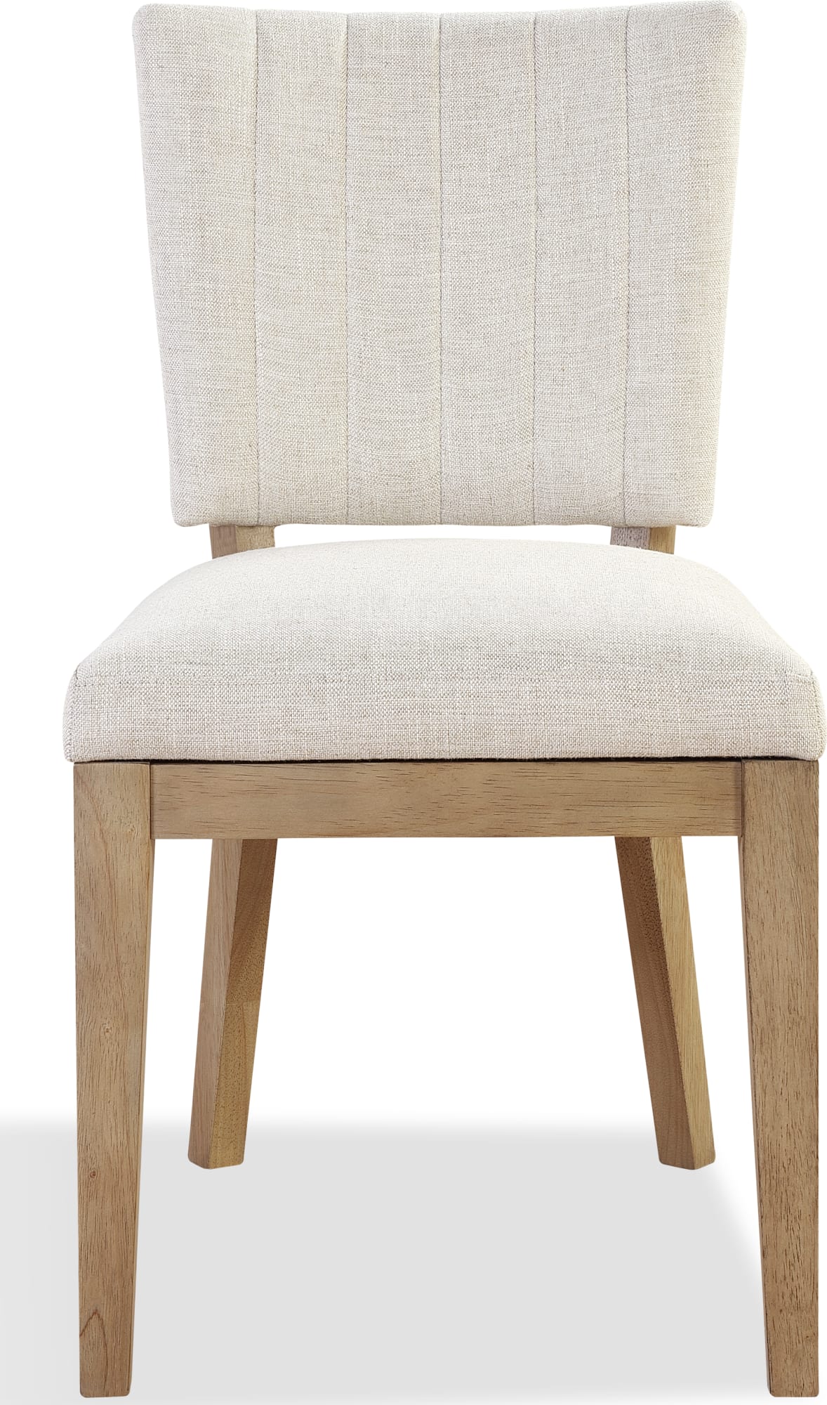 Sumner Natural Channel Back Upholstered Dining Chair (Set of 2) - Ornate Home