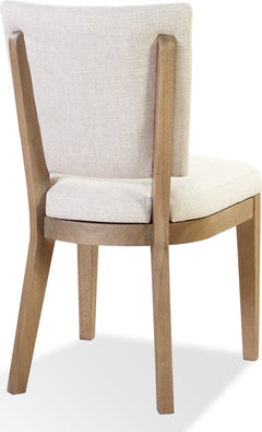 Sumner Natural Channel Back Upholstered Dining Chair (Set of 2) - Ornate Home