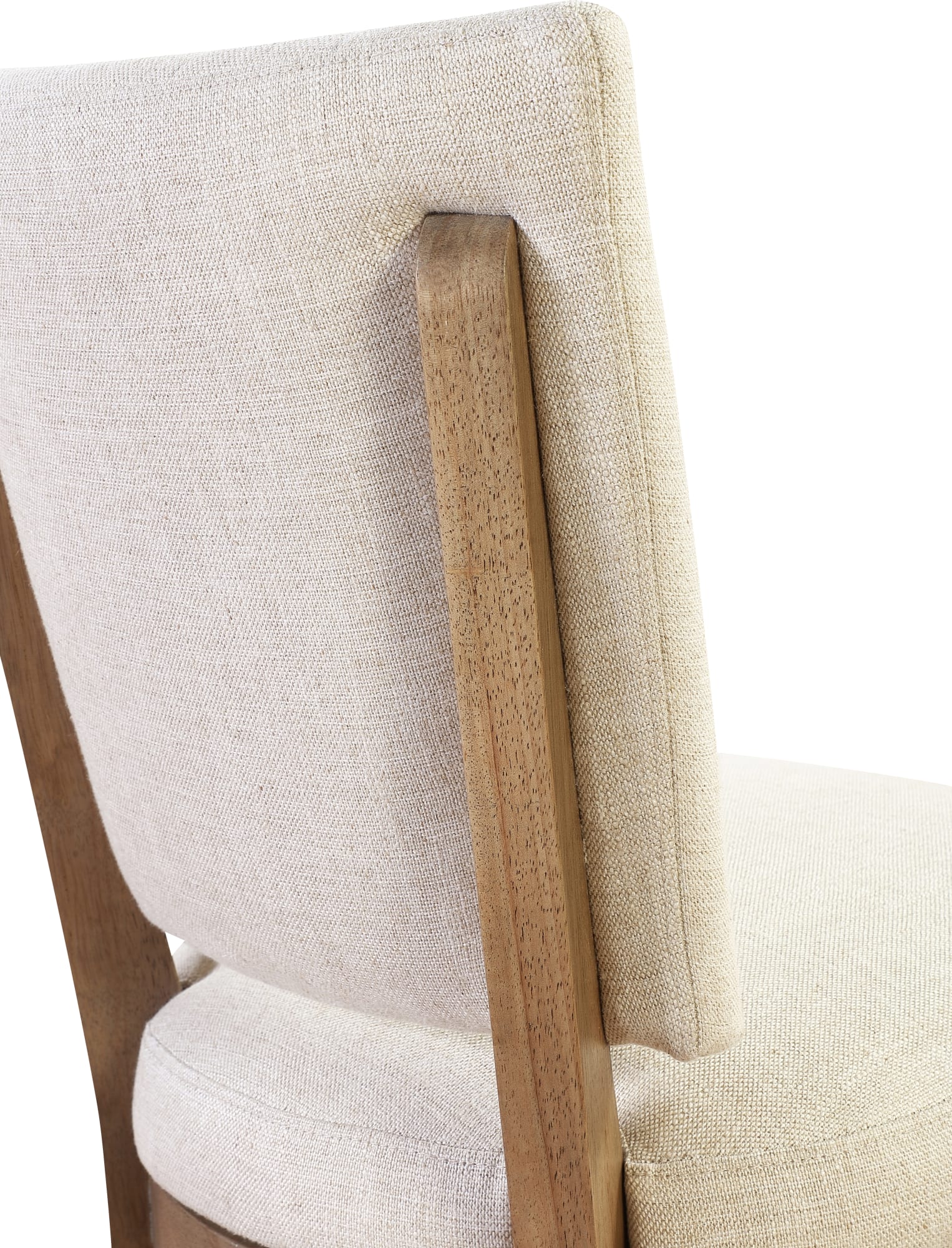 Sumner Natural Channel Back Upholstered Dining Chair (Set of 2) - Ornate Home