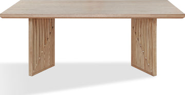 Sumner Natural Double Pedestal Oak Dining Table - Ornate Home