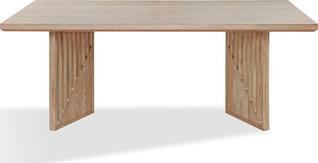 Sumner Natural Double Pedestal Oak Dining Table - Ornate Home