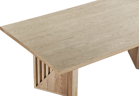 Sumner Natural Double Pedestal Oak Dining Table - Ornate Home