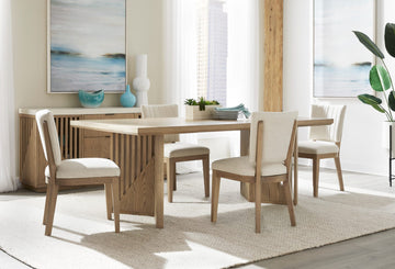 Sumner Natural Double Pedestal Oak Dining Table - Ornate Home
