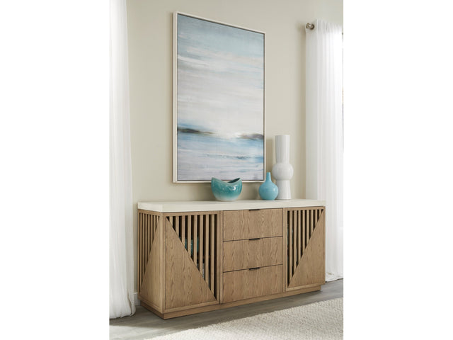 Sumner Three Drawer Two Door Sideboard in Natural - Ornate Home
