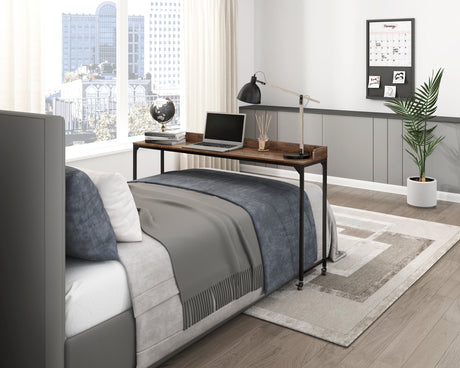 Sumter Brown/Black Bed Desk - Ornate Home