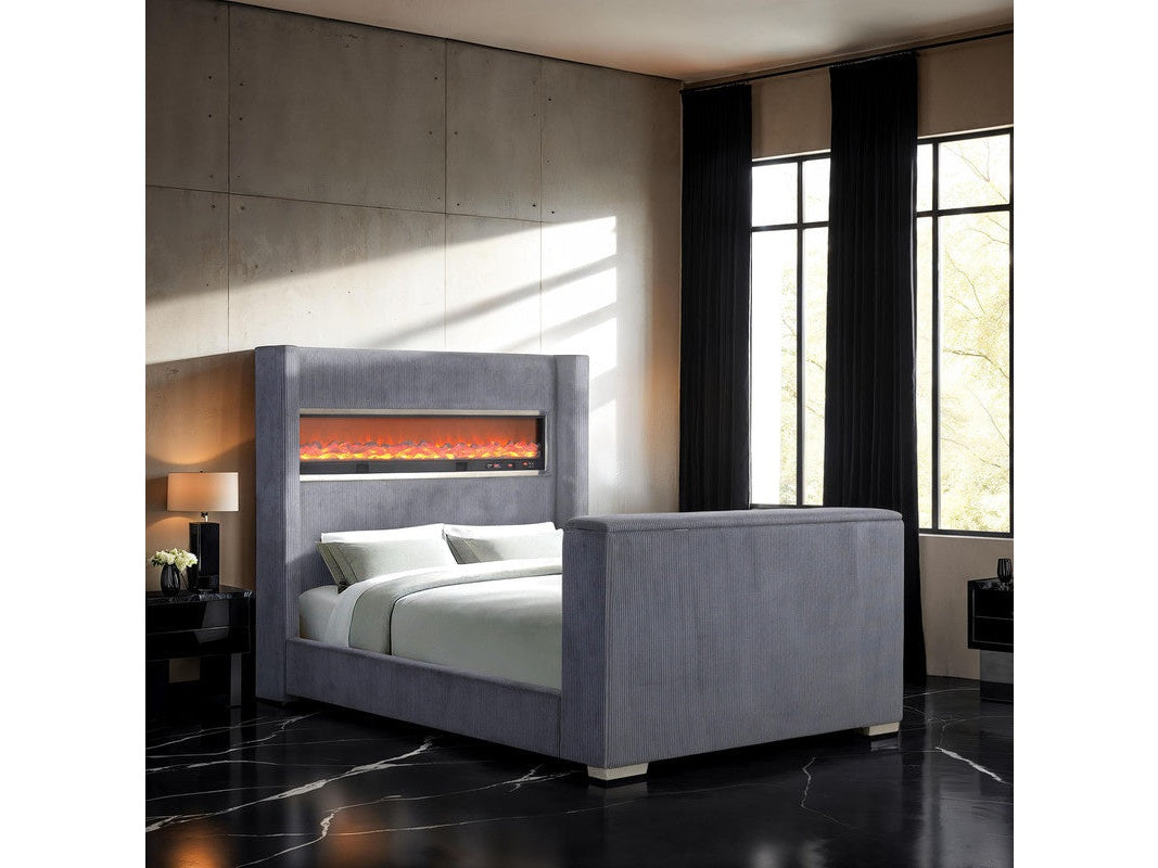 Sumter Gray Queen Bed - Ornate Home