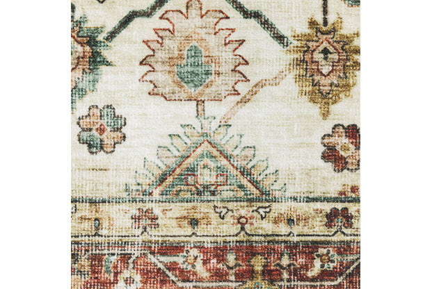 Sumter Ivory Vintage 5' X 7' Area Rug - Ornate Home