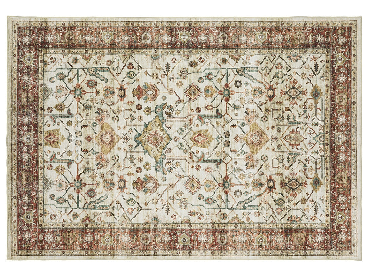 Sumter Ivory Vintage 5' X 7' Area Rug - Ornate Home