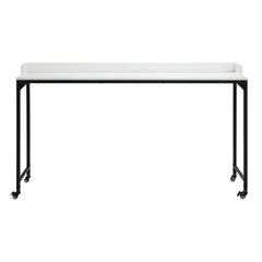 Sumter White/Black Bed Desk - Ornate Home