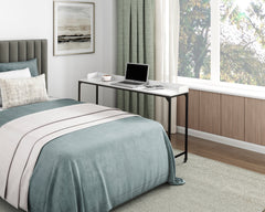 Sumter White/Black Bed Desk - Ornate Home