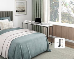 Sumter White/Black Bed Desk - Ornate Home