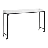 Sumter White/Black Bed Desk - Ornate Home