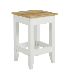 Sunbrook Oak/White Kitchen Stool - Ornate Home