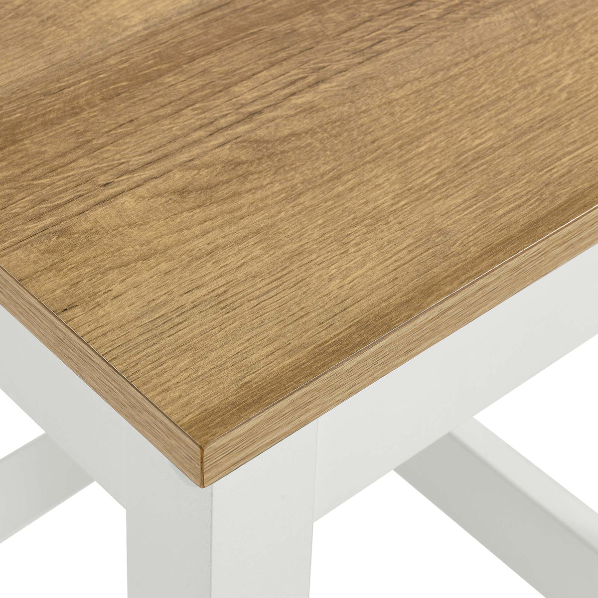 Sunbrook Oak/White Kitchen Stool - Ornate Home