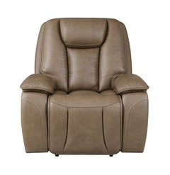Sundance Chocolate Fabric & Leatherette Triple Power Reclining Chair - Ornate Home