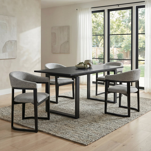 Sundar Black Dining Table - Ornate Home