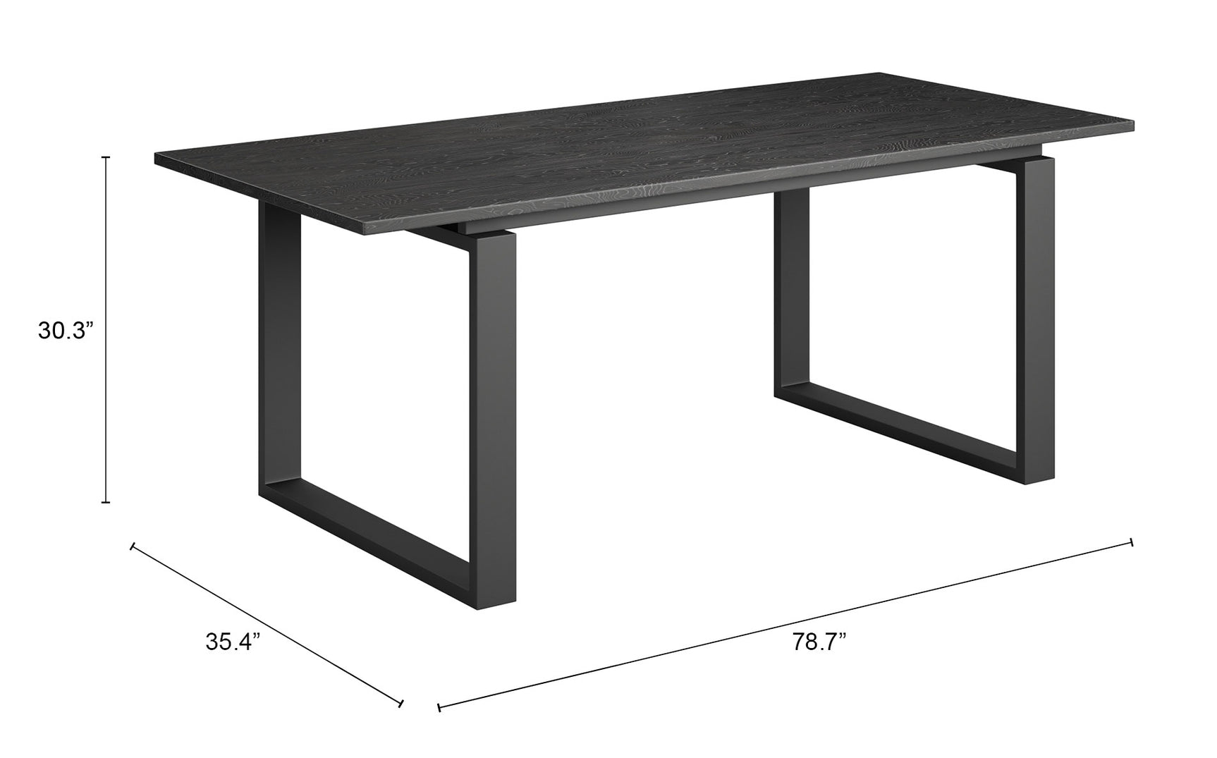 Sundar Black Dining Table - Ornate Home