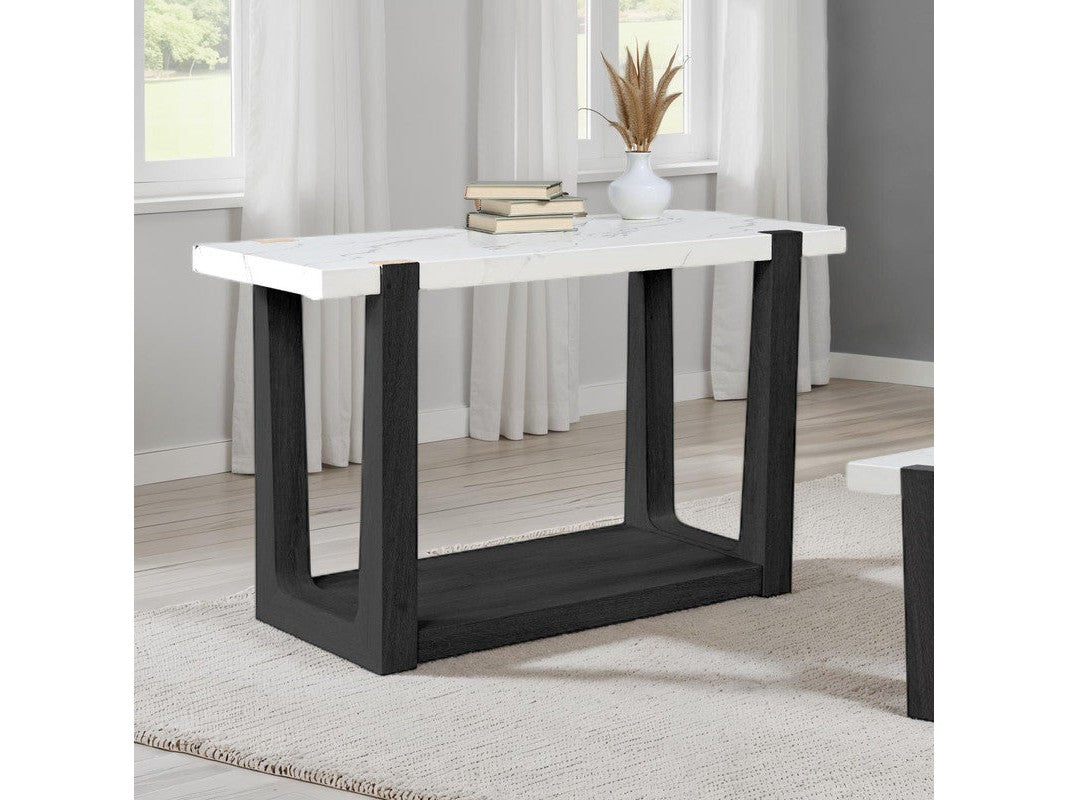 Sundbry White/Black Sofa Table - Ornate Home